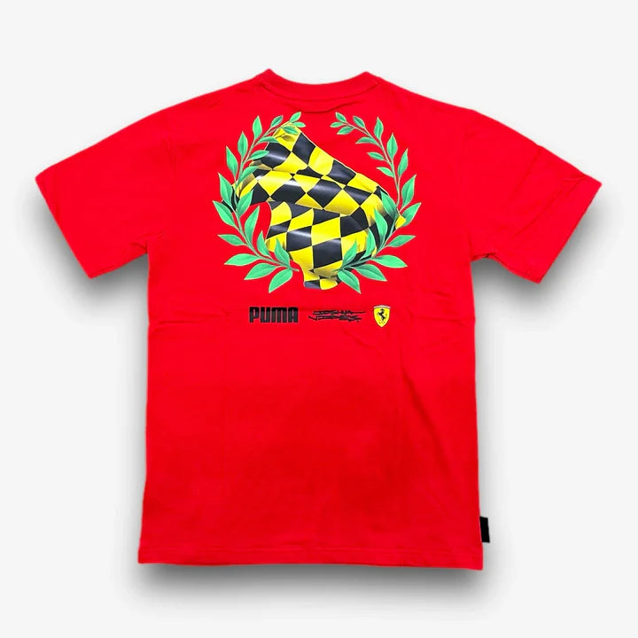 Scuderia Ferrari F1 Special Edition Red Las Vegas GP T-Shirt - by artist Joshua Vides