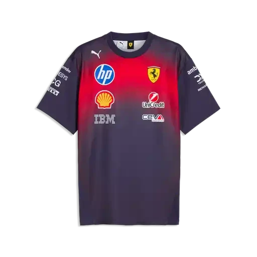 Scuderia Ferrari F1 2026 Special Edition China GP Team T-Shirt - Deep Plum